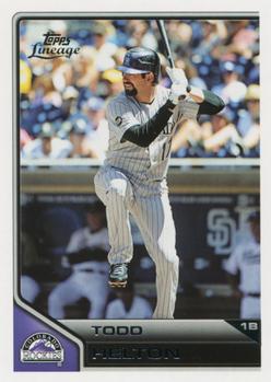 #118 Todd Helton - Colorado Rockies - 2011 Topps Lineage Baseball