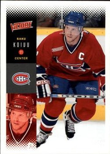 #118 Saku Koivu - Montreal Canadiens - 2000-01 Upper Deck Victory Hockey