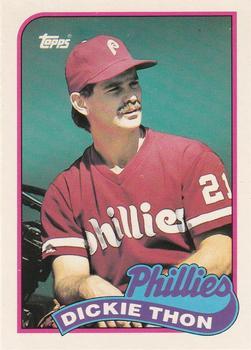 #119T Dickie Thon - Philadelphia Phillies - 1989 Topps Traded Baseball