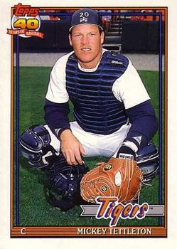 #119T Mickey Tettleton - Detroit Tigers - 1991 Topps Traded Baseball