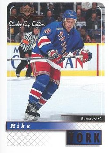 #119 Mike York - New York Rangers - 1999-00 Upper Deck MVP Stanley Cup Edition Hockey