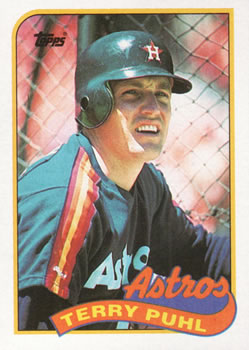 #119 Terry Puhl - Houston Astros - 1989 Topps Baseball