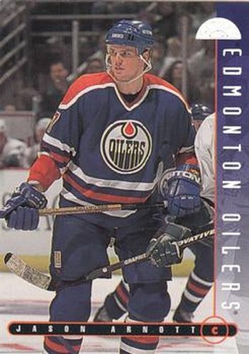 #119 Jason Arnott - Edmonton Oilers - 1995-96 Leaf Hockey