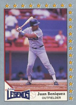 #119 Juan Beniquez - St. Lucie Legends - 1990 Pacific Senior League Baseball