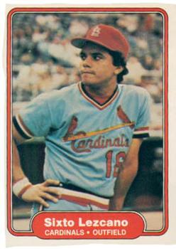 #119 Sixto Lezcano - St. Louis Cardinals - 1982 Fleer Baseball