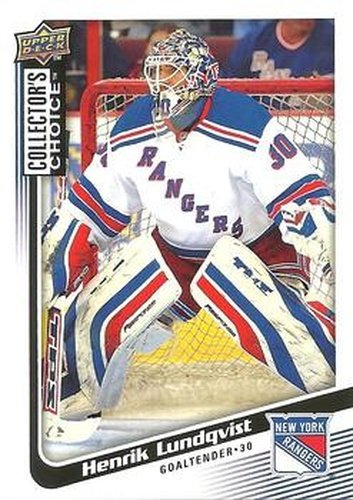 #119 Henrik Lundqvist - New York Rangers - 2009-10 Collector's Choice Hockey