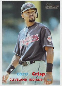 #119 Coco Crisp - Cleveland Indians - 2006 Topps Heritage Baseball