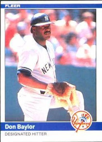 #119 Don Baylor - New York Yankees - 1984 Fleer Baseball