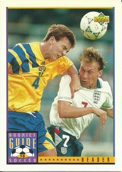 #119 Header - 1993 Upper Deck World Cup Preview English/Spanish Soccer