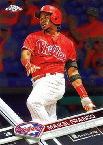 #119 Maikel Franco - Philadelphia Phillies - 2017 Topps Chrome Baseball