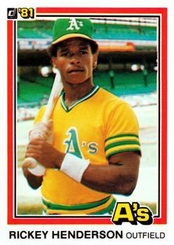 #119 Rickey Henderson - Oakland Athletics - 1981 Donruss Baseball