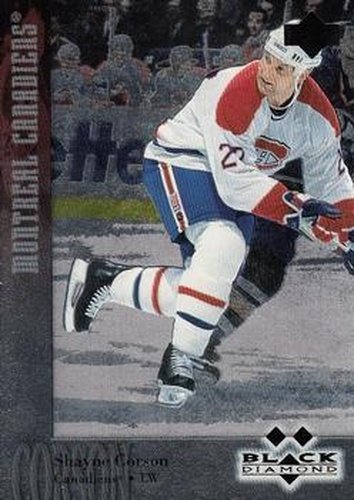 #119 Shayne Corson - Montreal Canadiens - 1996-97 Upper Deck Black Diamond Hockey