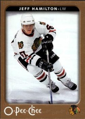 #119 Jeff Hamilton - Chicago Blackhawks - 2006-07 O-Pee-Chee Hockey