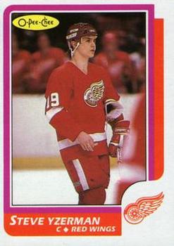 #11 Steve Yzerman - Detroit Red Wings - 1986-87 O-Pee-Chee Hockey