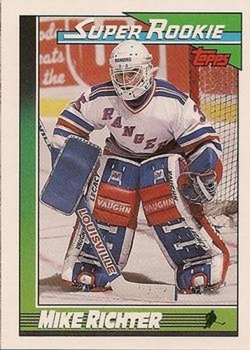 #11 Mike Richter - New York Rangers - 1991-92 Topps Hockey