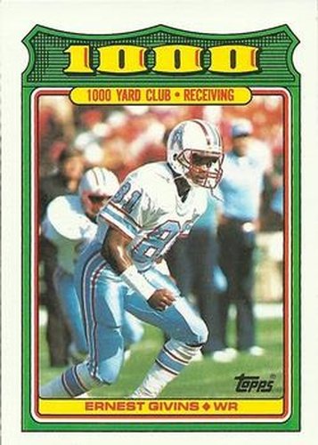 #11 Ernest Givins - Houston Oilers - 1988 Topps Football - 1000 Yard Club
