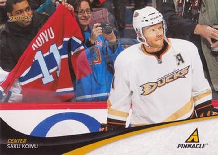 #11 Saku Koivu - Anaheim Ducks - 2011-12 Panini Pinnacle Hockey