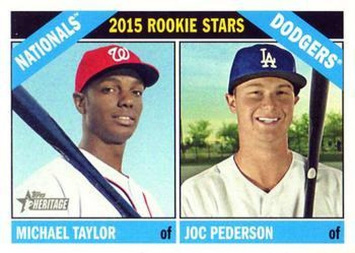 #11 Michael Taylor / Joc Pederson - Washington Nationals / Los Angeles Dodgers - 2015 Topps Heritage Baseball