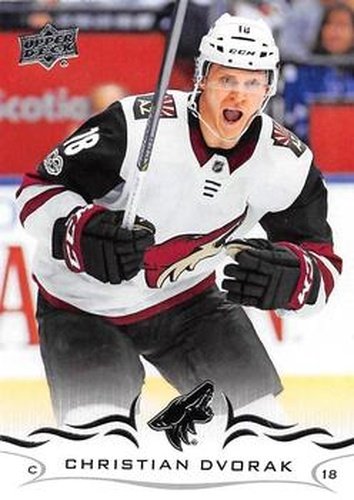 #11 Christian Dvorak - Arizona Coyotes - 2018-19 Upper Deck Hockey