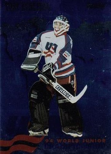 #11 Toby Kvalevog - USA - 1993-94 Donruss Hockey - 1994 World Junior Championship USA