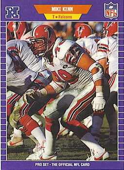 #11 Mike Kenn - Atlanta Falcons - 1989 Pro Set Football