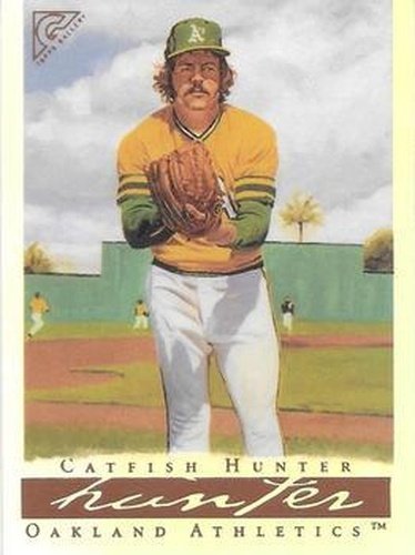 #11 Catfish Hunter - Oakland Athletics - 2003 Topps Gallery Hall of Fame - Artist's Proofs Baseball