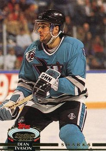 #11 Dean Evason - San Jose Sharks - 1992-93 Stadium Club Hockey