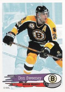 #11 Don Sweeney - Boston Bruins - 1995-96 Panini Hockey Stickers