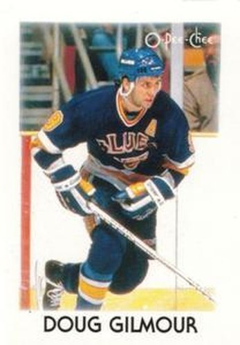 #11 Doug Gilmour - St. Louis Blues - 1987-88 O-Pee-Chee Minis Hockey