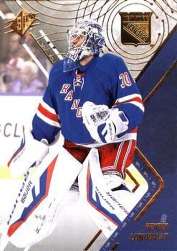 #11 Henrik Lundqvist - New York Rangers - 2015-16 SPx Hockey
