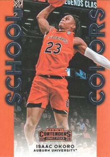 #11 Isaac Okoro - Auburn Tigers - 2020 Panini Contenders Draft Picks - School Colors Basketball