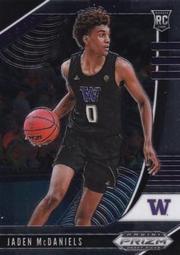 #11 Jaden McDaniels - Washington Huskies - 2020 Panini Prizm Draft Picks Collegiate Basketball