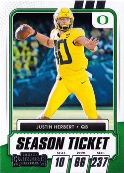 #11 Justin Herbert - Oregon Ducks - 2021 Panini Contenders Draft Picks Football