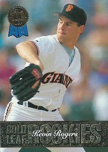 #11 Kevin Rogers - San Francisco Giants - 1993 Leaf Baseball - Gold Leaf Rookies