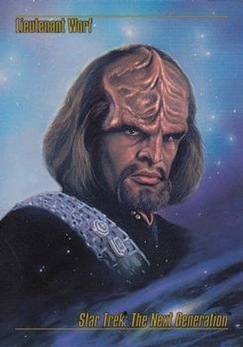 #11 Lieutenant Worf - 1993 SkyBox Star Trek Master Series