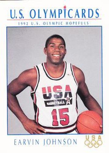 #11 Magic Johnson - USA - 1992 Impel U.S. Olympic Hopefuls