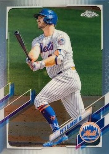 #11 Pete Alonso - New York Mets - 2021 Topps Chrome Baseball