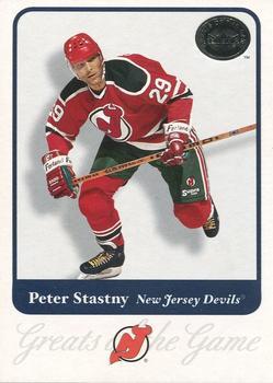 #11 Peter Stastny - New Jersey Devils - 2001-02 Fleer Greats of the Game Hockey