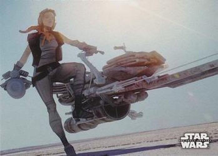 #11 Speeder on Jakku - 2015 Topps Star Wars The Force Awakens - Concept Art