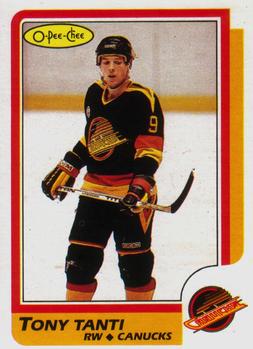 #120 Tony Tanti - Vancouver Canucks - 1986-87 O-Pee-Chee Hockey