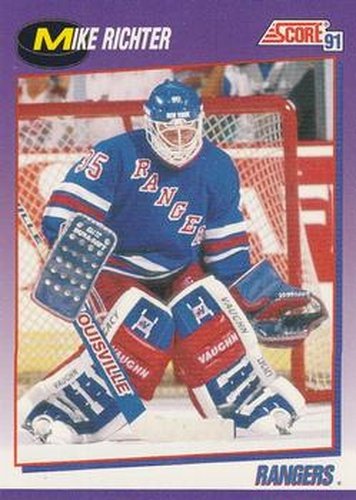 #120 Mike Richter - New York Rangers - 1991-92 Score American Hockey