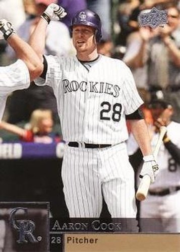 #120 Aaron Cook - Colorado Rockies - 2009 Upper Deck Baseball