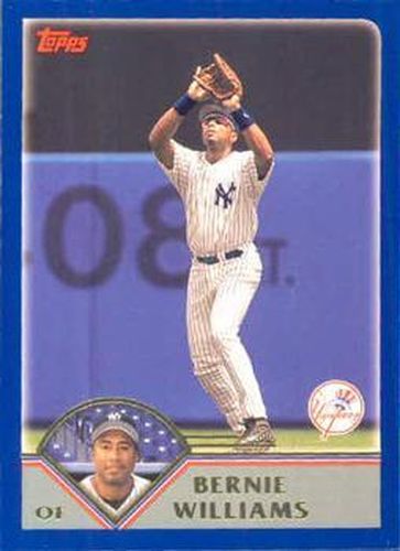 #120 Bernie Williams - New York Yankees - 2003 Topps Baseball