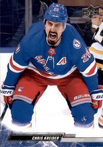 #120 Chris Kreider - New York Rangers - 2022-23 Upper Deck Hockey