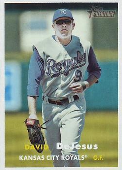 #120 David DeJesus - Kansas City Royals - 2006 Topps Heritage Baseball