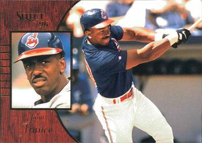 #120 Julio Franco - Cleveland Indians - 1996 Select Baseball