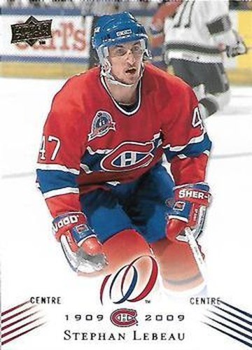 #120 Stephan Lebeau - Montreal Canadiens - 2008-09 Upper Deck Montreal Canadiens Centennial Hockey