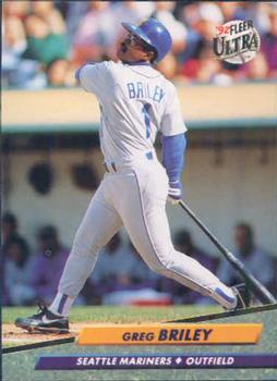 #120 Greg Briley - Seattle Mariners - 1992 Ultra Baseball
