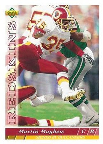 #120 Martin Mayhew - Tampa Bay Buccaneers - 1993 Upper Deck Football