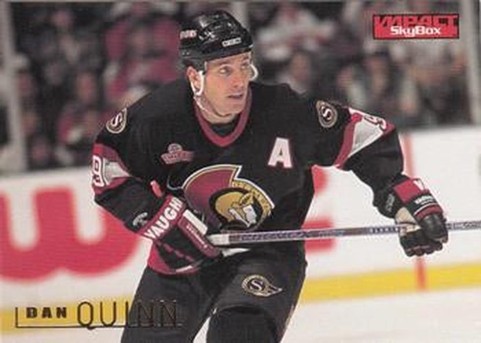 #120 Dan Quinn - Ottawa Senators - 1995-96 SkyBox Impact Hockey